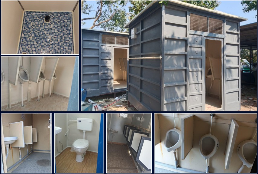 portable toilet Combined